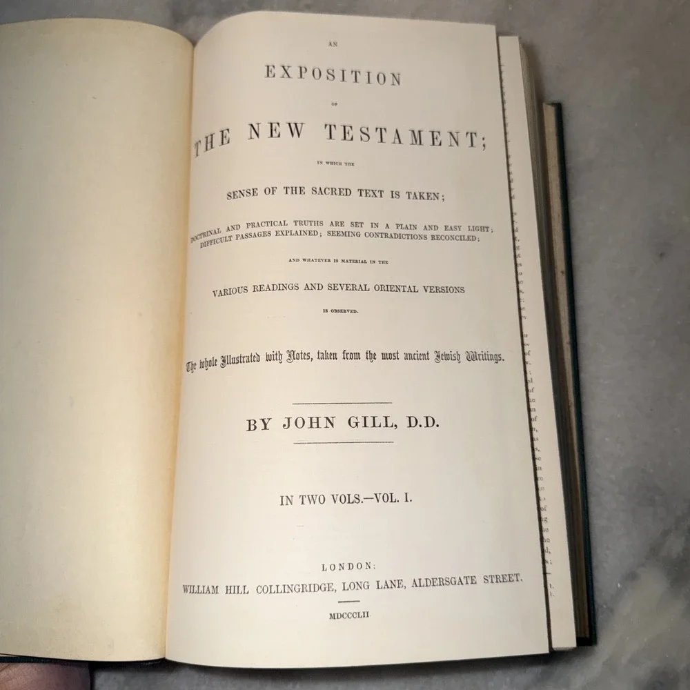 Turner Lasseter Dr. Gill's Commentary Vol. 5 Matthew-Acts John Gill Hardcover B…
